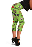 I Love Dogs Capri Leggings (Richmond SPCA Green) - FREE SHIPPING I Love Dogs Capri Leggings (Richmond SPCA Green) - FREE SHIPPING