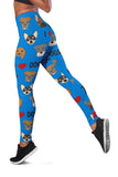 I Love Dogs Leggings (FPD Blue) - FREE SHIPPING I Love Dogs Leggings (FPD Blue) - FREE SHIPPING