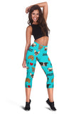 I Love Dogs Capri Leggings (FPD Cyan) - FREE SHIPPING I Love Dogs Capri Leggings (FPD Cyan) - FREE SHIPPING
