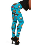 I Love Dogs Leggings (Richmond SPCA Blue) - FREE SHIPPING I Love Dogs Leggings (Richmond SPCA Blue) - FREE SHIPPING