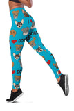 I Love Dogs Leggings (Richmond SPCA Blue) - FREE SHIPPING I Love Dogs Leggings (Richmond SPCA Blue) - FREE SHIPPING
