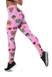 I Love Dogs Leggings (Richmond SPCA Light Pink) - FREE SHIPPING I Love Dogs Leggings (Richmond SPCA Light Pink) - FREE SHIPPING