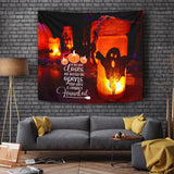 If One Door Closes - Halloween Wall Tapestry - FREE SHIPPING If One Door Closes - Halloween Wall Tapestry - FREE SHIPPING