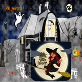 If The Broom Fits, Ride It Design #2 Halloween Trick Or Treat Cloth Tote Goody Bag If The Broom Fits, Ride It Design #2 Halloween Trick Or Treat Cloth Tote Goody Bag