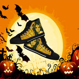 Calavera Fresh Look Design #1 Women's High Tops - Black Soles! Calavera Fresh Look Design #1 Women's High Tops - Black Soles!