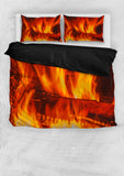 Log Fire Duvet Cover Set - FREE SHIPPING Log Fire Duvet Cover Set - FREE SHIPPING