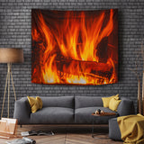 Log Fire Wall Tapestry - FREE SHIPPING Log Fire Wall Tapestry - FREE SHIPPING