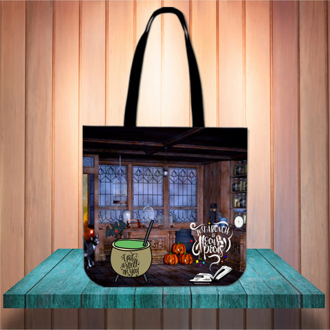 Magician's Den Halloween Trick Or Treat Cloth Tote Goody Bag Magician's Den Halloween Trick Or Treat Cloth Tote Goody Bag