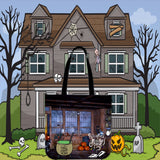 Magician's Den Halloween Trick Or Treat Cloth Tote Goody Bag Magician's Den Halloween Trick Or Treat Cloth Tote Goody Bag