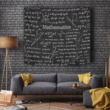 Mathematica Chalkboard Design #1 Wall Tapestry Black - FREE SHIPPING Mathematica Chalkboard Design #1 Wall Tapestry Black - FREE SHIPPING