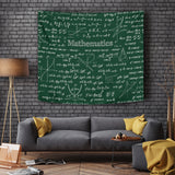 Mathematica Chalkboard Design #2 Tapestry Green - FREE SHIPPING