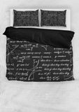 Mathematica Design #1 Duvet Cover Set (Black) - FREE SHIPPING Mathematica Design #1 Duvet Cover Set (Black) - FREE SHIPPING
