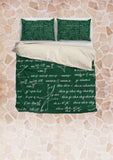 Mathematica Design #1 Duvet Cover Set (Green) - FREE SHIPPING Mathematica Design #1 Duvet Cover Set (Green) - FREE SHIPPING