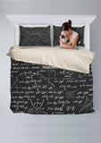 Mathematica Design #2 Duvet Cover Set (Black) - FREE SHIPPING Mathematica Design #2 Duvet Cover Set (Black) - FREE SHIPPING