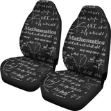 Mathematica Car Seat Covers Design #2 Black Chalkboard - FREE SHIPPING Mathematica Car Seat Covers Design #2 Black Chalkboard - FREE SHIPPING