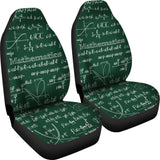 Mathematica Car Seat Covers Design #2 Green Chalkboard - FREE SHIPPING Mathematica Car Seat Covers Design #2 Green Chalkboard - FREE SHIPPING