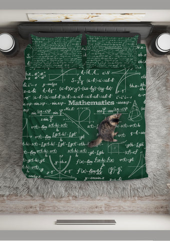 Mathematica Design #2 Duvet Cover Set (Green) - FREE SHIPPING