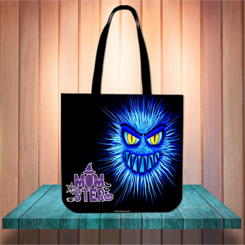 Momster (Blue) Halloween Trick Or Treat Cloth Tote Goody Bag Momster (Blue) Halloween Trick Or Treat Cloth Tote Goody Bag