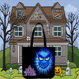 Momster (Blue) Halloween Trick Or Treat Cloth Tote Goody Bag Momster (Blue) Halloween Trick Or Treat Cloth Tote Goody Bag