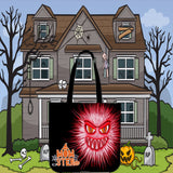Momster (Red) Halloween Trick Or Treat Cloth Tote Goody Bag Momster (Red) Halloween Trick Or Treat Cloth Tote Goody Bag