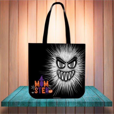 Momster (White) Halloween Trick Or Treat Cloth Tote Goody Bag Momster (White) Halloween Trick Or Treat Cloth Tote Goody Bag