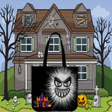 Momster (White) Halloween Trick Or Treat Cloth Tote Goody Bag Momster (White) Halloween Trick Or Treat Cloth Tote Goody Bag