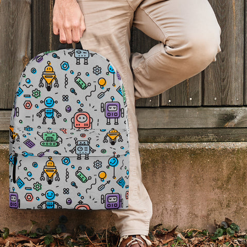 Mutant Robots Backpack (Gray) - FREE SHIPPING Mutant Robots Backpack (Gray) - FREE SHIPPING