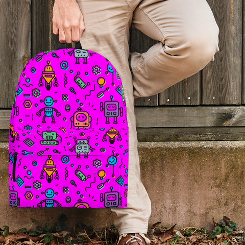 Mutant Robots Backpack (Lilac) - FREE SHIPPING Mutant Robots Backpack (Lilac) - FREE SHIPPING