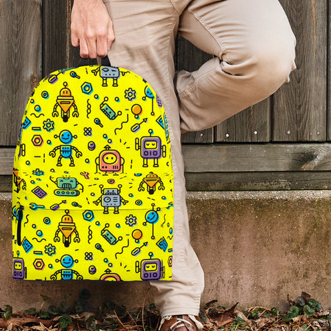 Mutant Robots Backpack (Yellow) - FREE SHIPPING Mutant Robots Backpack (Yellow) - FREE SHIPPING