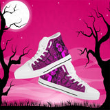 Calavera Fresh Look Design #2 Women's High Tops - White Soles Calavera Fresh Look Design #2 Women's High Tops - White Soles