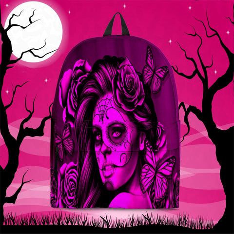 Calavera Fresh Look Design #2 Backpack (Pink Easy On The Eyes Rose) - FREE SHIPPING Calavera Fresh Look Design #2 Backpack (Pink Easy On The Eyes Rose) - FREE SHIPPING