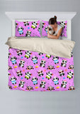 Cute Pandas Design #1 Duvet Cover Set (Pink) - FREE SHIPPING Cute Pandas Design #1 Duvet Cover Set (Pink) - FREE SHIPPING