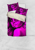 Calavera Fresh Look Design #2 Duvet Cover Set (Pink Easy On The Eyes Rose) - FREE SHIPPING Calavera Fresh Look Design #2 Duvet Cover Set (Pink Easy On The Eyes Rose) - FREE SHIPPING
