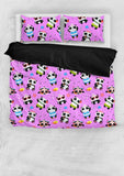 Cute Pandas Design #1 Duvet Cover Set (Pink) - FREE SHIPPING Cute Pandas Design #1 Duvet Cover Set (Pink) - FREE SHIPPING