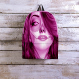 Calavera Fresh Look Design #3 Backpack (Pink Mystic Topaz) - FREE SHIPPING