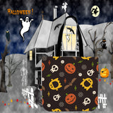 Pumpkins & Monsters (Orange) Halloween Trick Or Treat Cloth Tote Goody Bag Pumpkins & Monsters (Orange) Halloween Trick Or Treat Cloth Tote Goody Bag