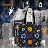 Pumpkins & Monsters (Purple) Halloween Trick Or Treat Cloth Tote Goody Bag Pumpkins & Monsters (Purple) Halloween Trick Or Treat Cloth Tote Goody Bag