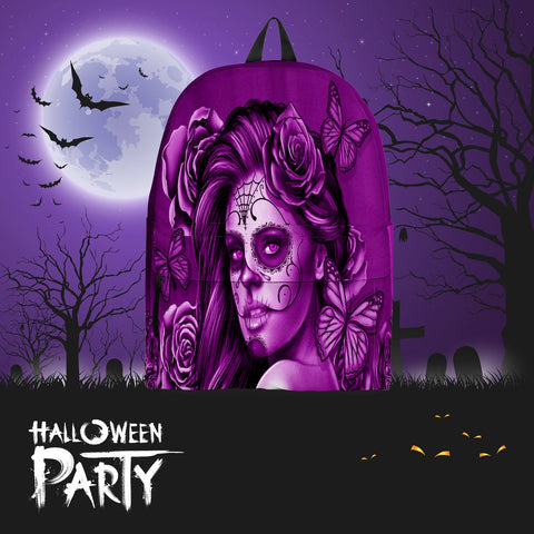 Calavera Fresh Look Design #2 Backpack (Purple Night Owl Rose) Calavera Fresh Look Design #2 Backpack (Purple Night Owl Rose)