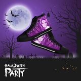 Calavera Fresh Look Design #1 Women's High Tops - Black Soles! Calavera Fresh Look Design #1 Women's High Tops - Black Soles!