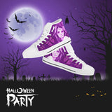 Calavera Fresh Look Design #1 Women's High Tops - White Soles! Calavera Fresh Look Design #1 Women's High Tops - White Soles!
