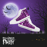 Calavera Fresh Look Design #2 Women's High Tops - White Soles Calavera Fresh Look Design #2 Women's High Tops - White Soles
