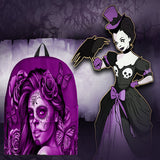 Calavera Fresh Look Design #2 Backpack (Purple Night Owl Rose) Calavera Fresh Look Design #2 Backpack (Purple Night Owl Rose)