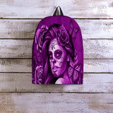Calavera Fresh Look Design #2 Backpack (Purple Night Owl Rose) Calavera Fresh Look Design #2 Backpack (Purple Night Owl Rose)