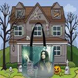 Real Witch Halloween Trick Or Treat Cloth Tote Goody Bag Real Witch Halloween Trick Or Treat Cloth Tote Goody Bag