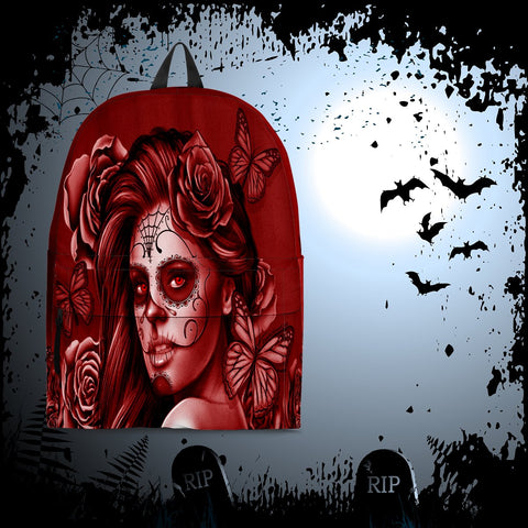 Calavera Fresh Look Design #2 Backpack (Red Freedom Rose) - FREE SHIPPING Calavera Fresh Look Design #2 Backpack (Red Freedom Rose) - FREE SHIPPING