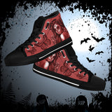 Calavera Fresh Look Design #2 Women's High Tops - Black Soles Calavera Fresh Look Design #2 Women's High Tops - Black Soles