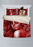 Calavera Fresh Look Design #2 Duvet Cover Set (Red Freedom Rose) - FREE SHIPPING Calavera Fresh Look Design #2 Duvet Cover Set (Red Freedom Rose) - FREE SHIPPING