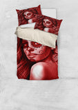 Calavera Fresh Look Design #2 Duvet Cover Set (Red Freedom Rose) - FREE SHIPPING Calavera Fresh Look Design #2 Duvet Cover Set (Red Freedom Rose) - FREE SHIPPING