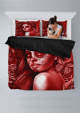 Calavera Fresh Look Design #2 Duvet Cover Set (Red Freedom Rose) - FREE SHIPPING Calavera Fresh Look Design #2 Duvet Cover Set (Red Freedom Rose) - FREE SHIPPING