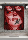 Calavera Fresh Look Design #3 Duvet Cover Set (Red Garnet) - FREE SHIPPING Calavera Fresh Look Design #3 Duvet Cover Set (Red Garnet) - FREE SHIPPING